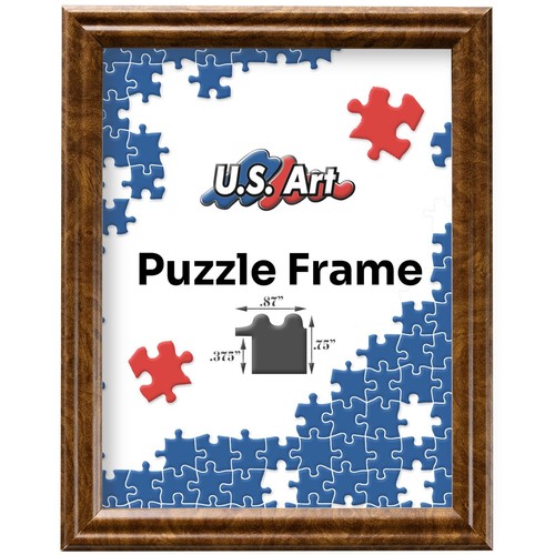 Brown burl puzzle - puzzle, .75"
