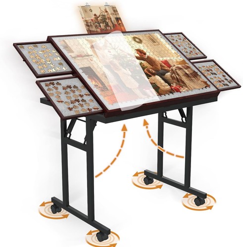 Folding jigsaw puzzle table - folding,
