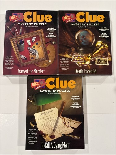 Clue mystery puzzle lot - clue,
