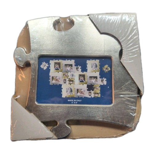 Silver puzzle piece picture - silver,